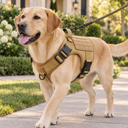 SupportPaw™ Tactical No-Pull Service Dog Harness with 6 Removable Patches