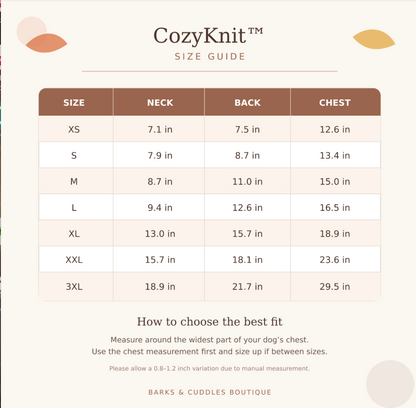 CozyKnit™ Fall Cable-Knit Dog Sweater – Warm Autumn Pullover for Small, Medium, Large Dogs
