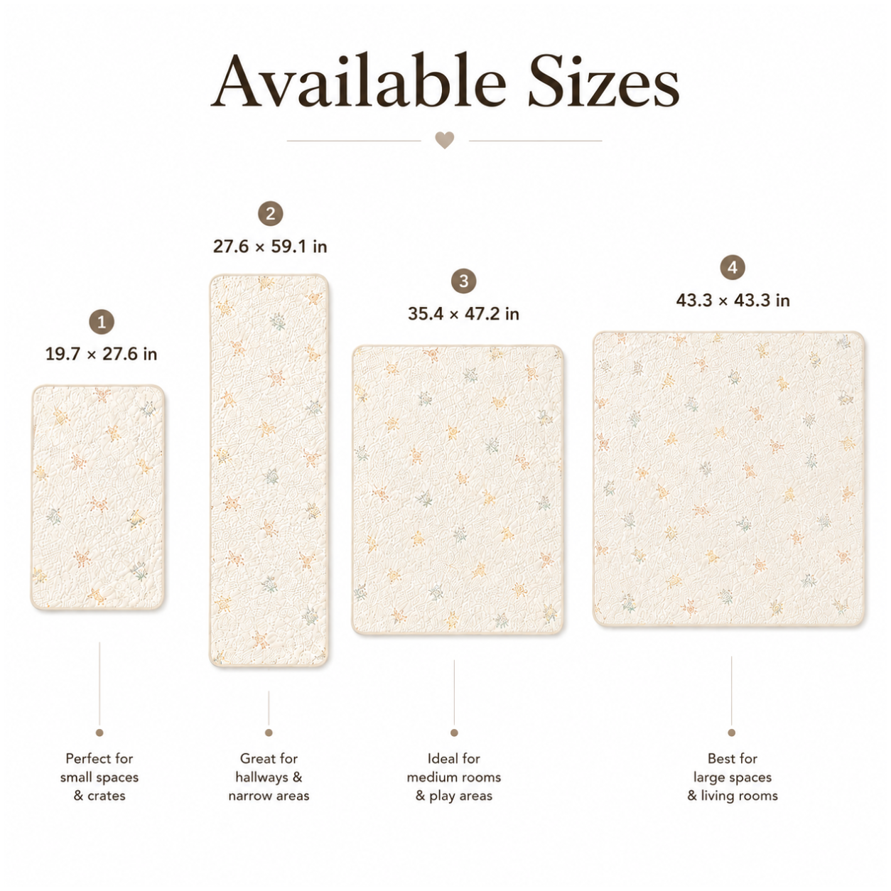 DryPaws™ Washable Reusable Dog Pee Pad | Non-Slip Indoor Puppy Potty Mat