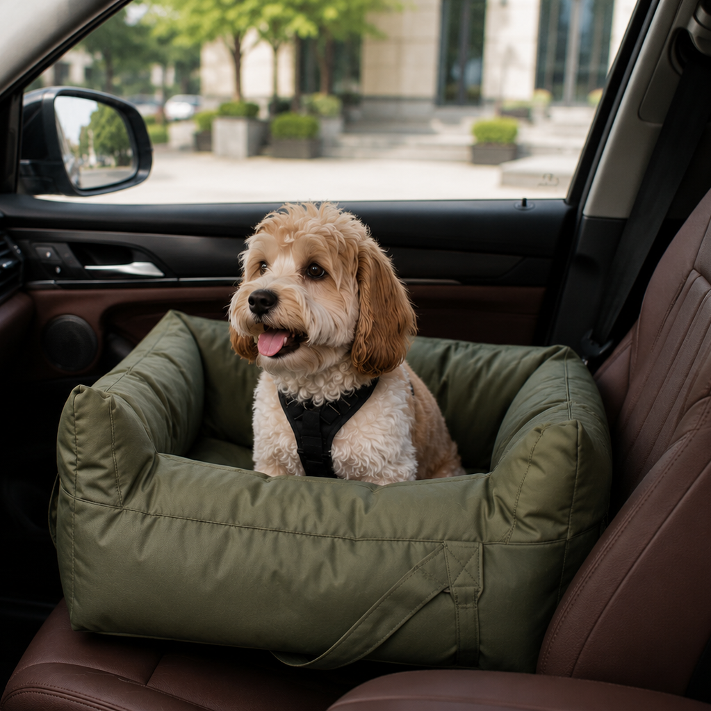RoadNest™ Luxury Dog Car Seat Bed