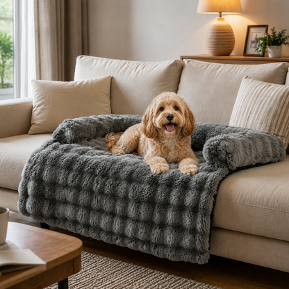 Snuggle Shield™ Soothing Sofa Protector Bed