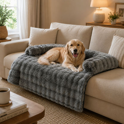 Snuggle Shield™ Soothing Sofa Protector Bed