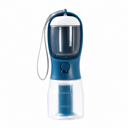 PupVoyage™ 3-in-1 Portable Dog Water Bottle with Food & Waste Bag Storage