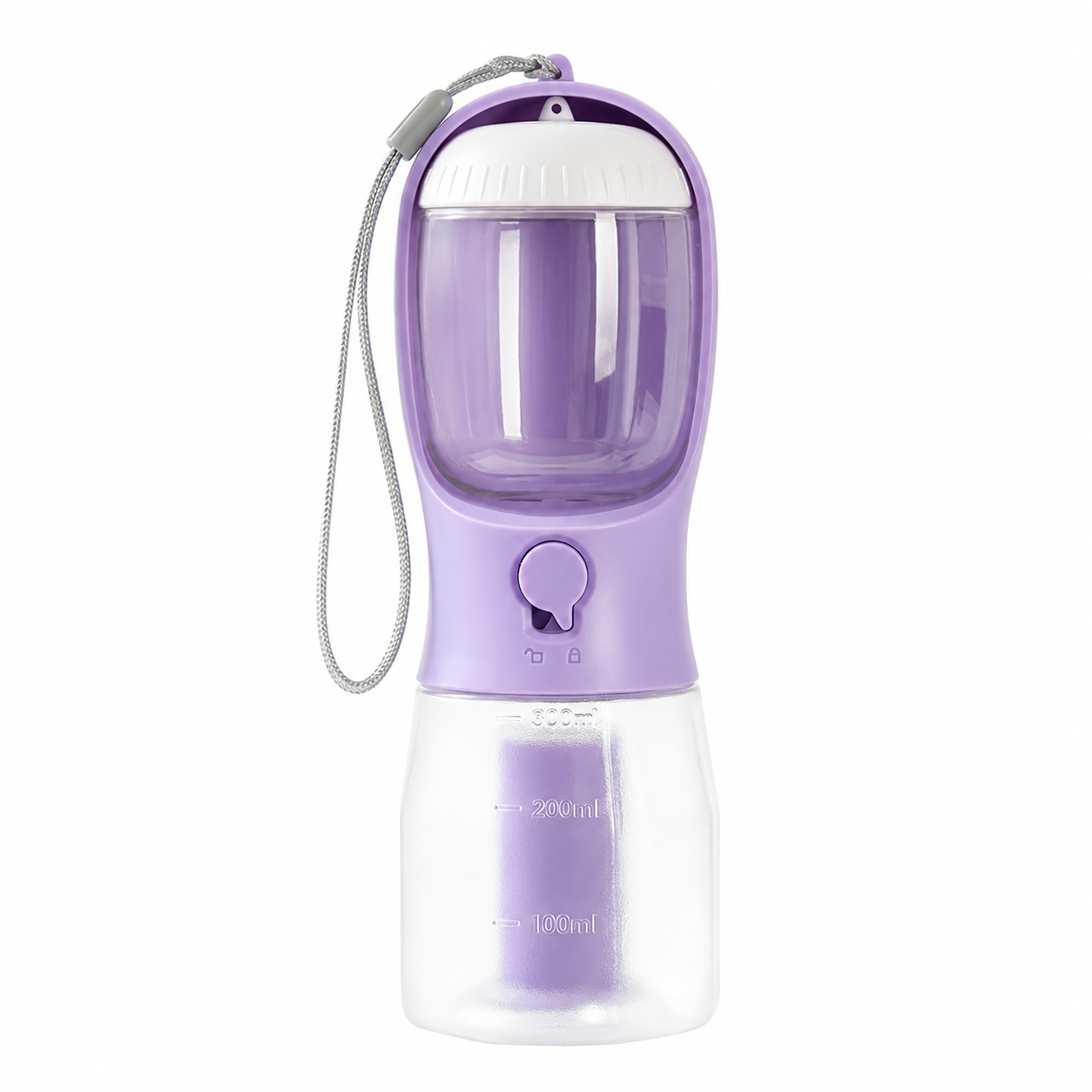 PupVoyage™ 3-in-1 Portable Dog Water Bottle with Food & Waste Bag Storage