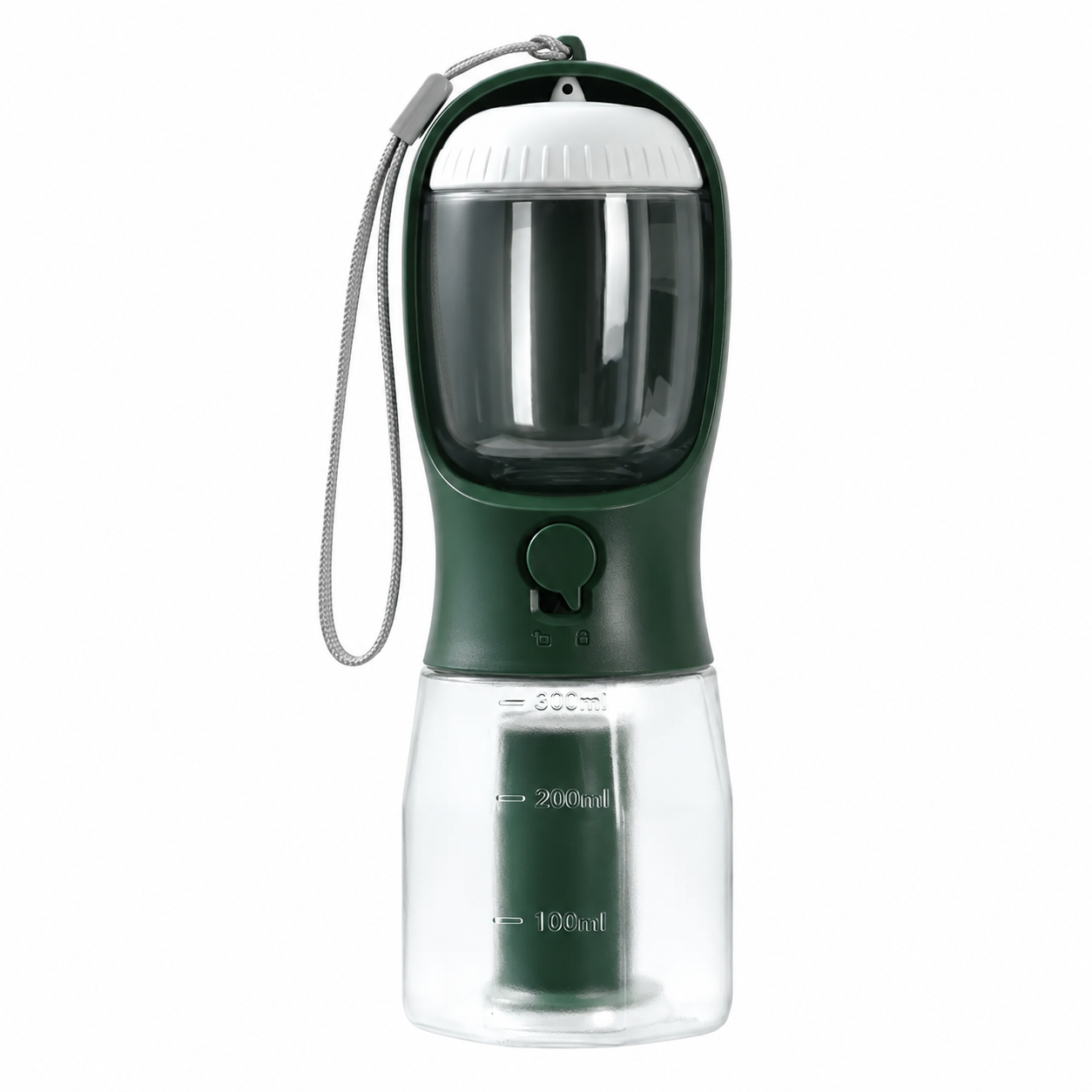 PupVoyage™ 3-in-1 Portable Dog Water Bottle with Food & Waste Bag Storage