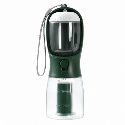 PupVoyage™ 3-in-1 Portable Dog Water Bottle with Food & Waste Bag Storage