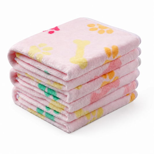 SnugglePaw™ Soft Fleece Dog & Cat Blanket – Pet Bed, Couch, Crate &Car Cover