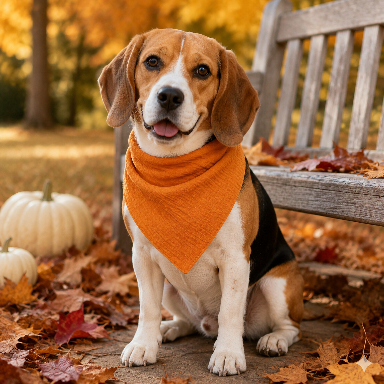 CloudKnot™ Fall Cotton Dog Bandana