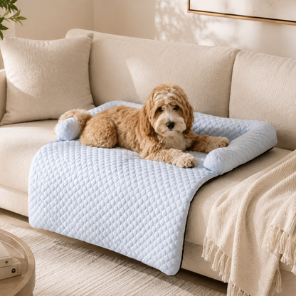 CoolNest™ Ice Silk Cooling Dog Bed & Mat | Breathable Washable Pet Bed