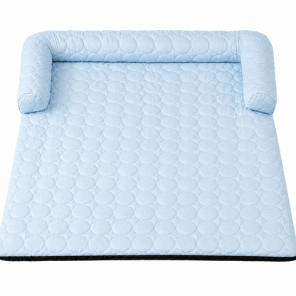 CoolNest™ Ice Silk Cooling Dog Bed & Mat | Breathable Washable Pet Bed