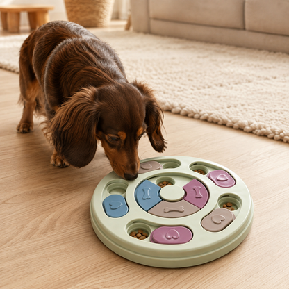 KibbleQuest™ Interactive Dog Puzzle Slow Feeder Toy