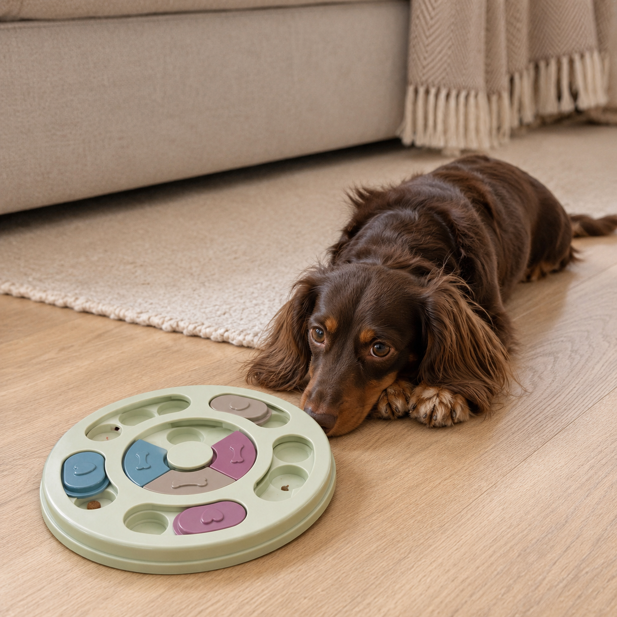 KibbleQuest™ Interactive Dog Puzzle Slow Feeder Toy