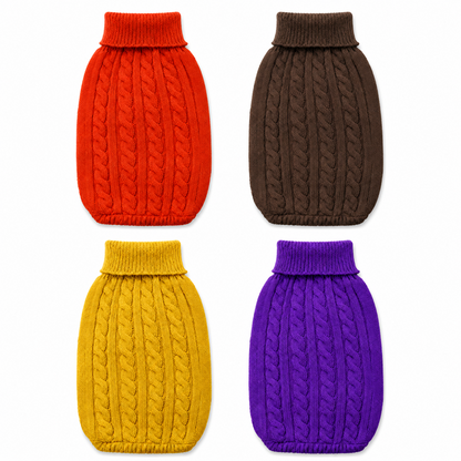 CozyKnit™ Fall Cable-Knit Dog Sweater – Warm Autumn Pullover for Small, Medium, Large Dogs