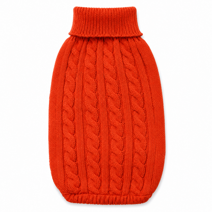 CozyKnit™ Fall Cable-Knit Dog Sweater – Warm Autumn Pullover for Small, Medium, Large Dogs