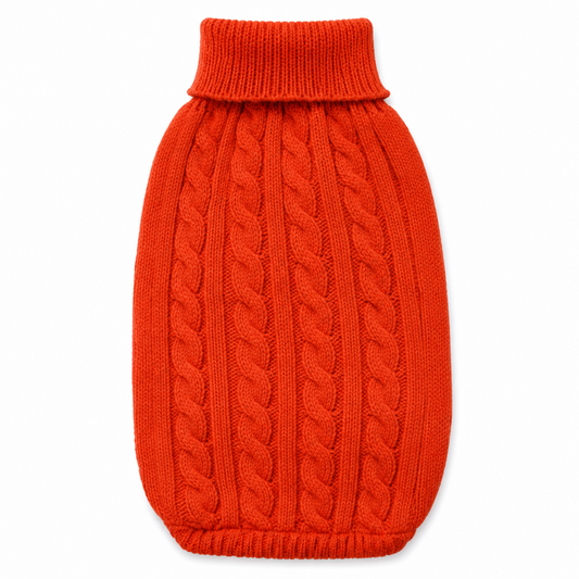 CozyKnit™ Fall Cable-Knit Dog Sweater – Warm Autumn Pullover for Small, Medium, Large Dogs