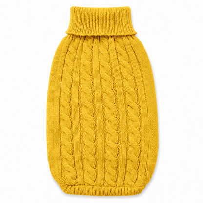 CozyKnit™ Fall Cable-Knit Dog Sweater – Warm Autumn Pullover for Small, Medium, Large Dogs