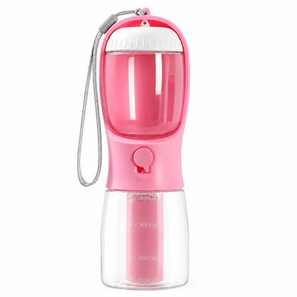 PupVoyage™ 3-in-1 Portable Dog Water Bottle with Food & Waste Bag Storage