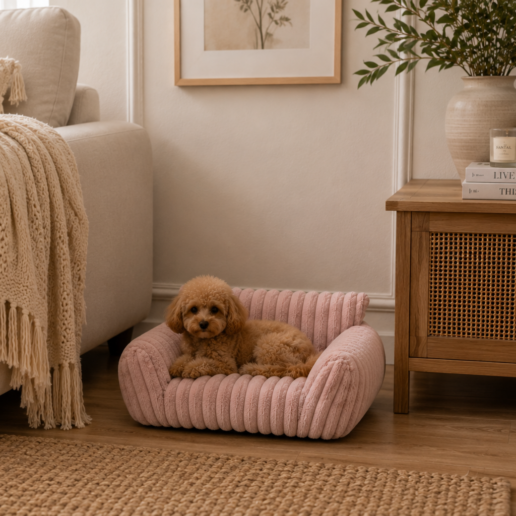 The Cuddle Nest™  Washable Fluffy  Dog Sofa Bed