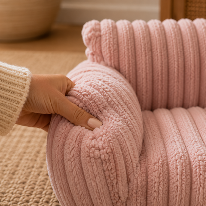 The Cuddle Nest™  Washable Fluffy  Dog Sofa Bed