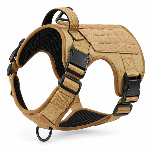 SupportPaw™ Tactical No-Pull Service Dog Harness with 6 Removable Patches