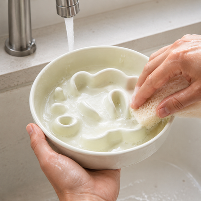 PawDoodle™ Ceramic Slow Feeder Bowl for Dogs